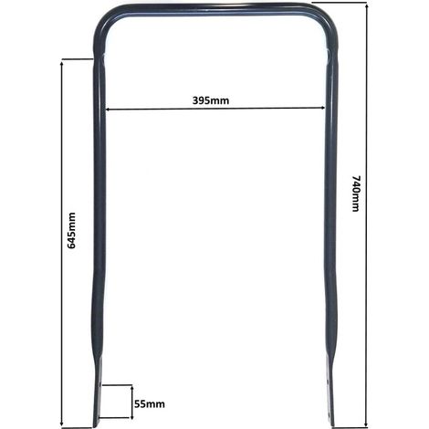 381007645/0 - Guidon Inférieur pour Tondeuse GGP - STIGA