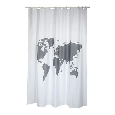 TENDA PER DOCCIA IN TESSUTO POLIESTERE WORLD cm 180x200
