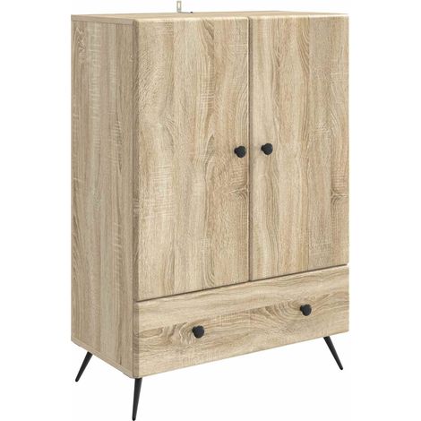 Aparador Roble Sonoma 66 x 34,5 x 95 cm Madera de Ingeniería vidaXL