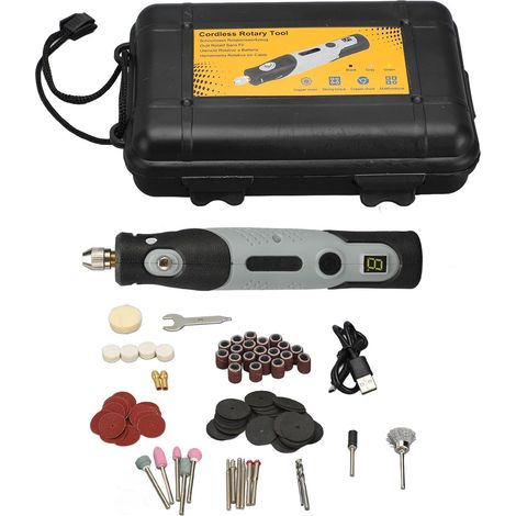 Set aus 113 tragbaren multifunktionalen Mini-Rotationswerkzeugen zum Gravieren von Jade, Holz und Metall (5V). (1/5)