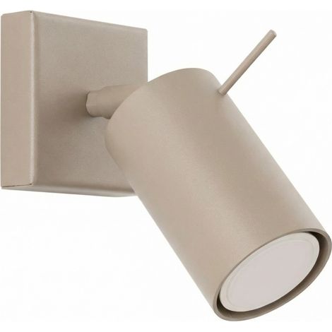 Applique RING taupe 8x8x16cm Acciaio Sollux (1/5)