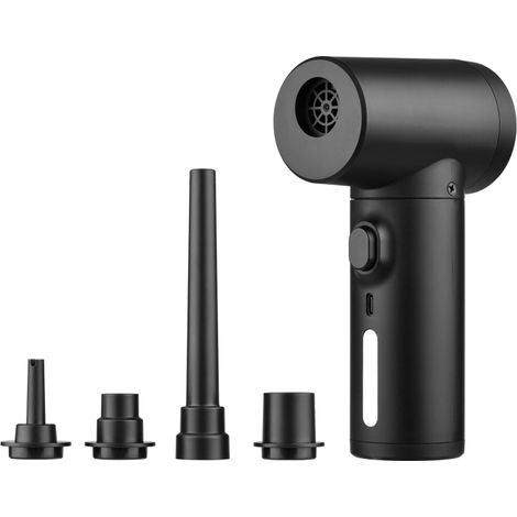 Souffleur et pompe à air électrique sans fil multifonctionnel 2 en 1 avec lumière LED Puissant souffleur rechargeable de 100 W et 50 000 tr/min, idéal pour le nettoyage et le retrait des objets gonfla (1/5)