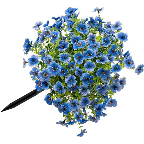 Planta artificial de plástico resistente - Azul