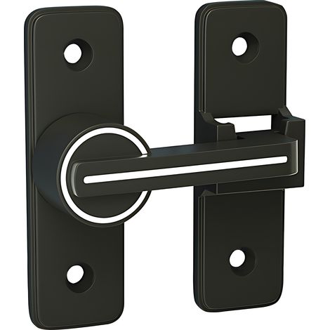 Loquet de portail avec serrure de sécurité lumineuse, robuste, en alliage de zinc, antivol, roulement à billes, glissement lisse, sans perçage, pour portails métalliques en bois, positionnement à 180° (1/5)
