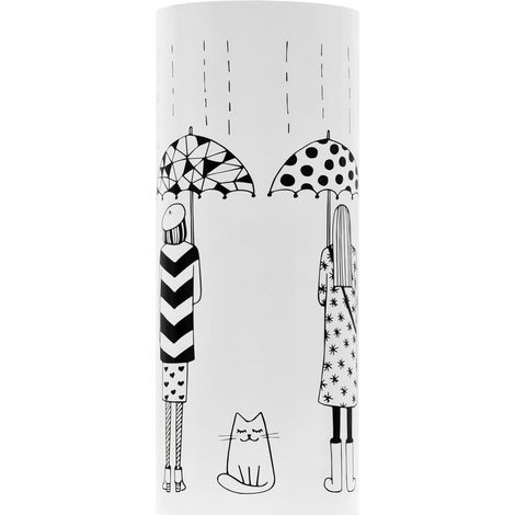 Porte-parapluie Femmes Acier Blanc (1/5)