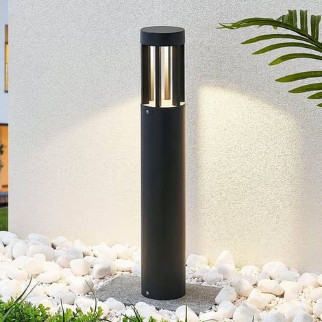 [GEBRAUCHT] B-Ware Lindby Wegeleuchte Gartenleuchte Led Außenlampe Jordis Dunkelgrau Aluminium Glas
