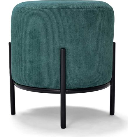 BONN VELVET - Kleiner runder Kordsamt-Pouf