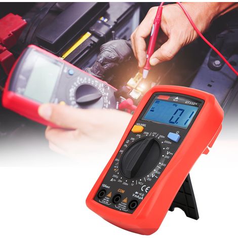 UT33dMultimeter Tragbares Multimeter aus Kunststoff mit großem Digitaldisplay, Amperemeter für Elektriker, Gleich- und Wechselstrommessgerät (1/5)