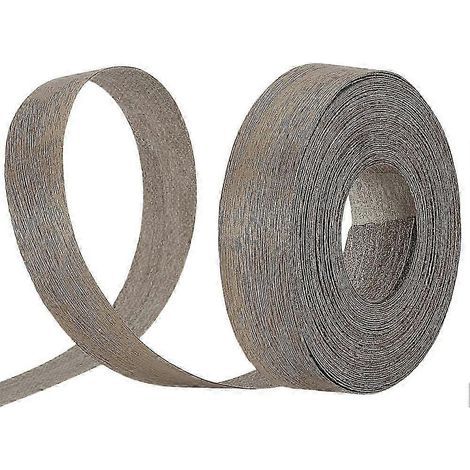 Bande de chant en placage de bois noyer 2,5 cm x 9,75 m avec adhésif thermocollant pré-encollé pour meubles à faire soi-même (1/5)