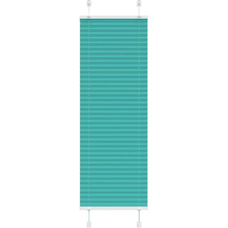 Plissee Petrolgrün 45x150 cm Stoffbreite 44,4 cm Polyester