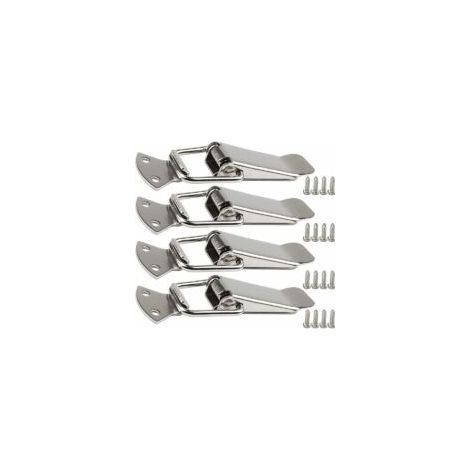 Spannverschluss aus Edelstahl mit Schraube, 56-mm-Hebelverschluss, federbelasteter Knebelverschluss, Klemmclip, Kastenverschluss, abschließbare Kappe für Werkzeugkasten – Crezuo (1/4)