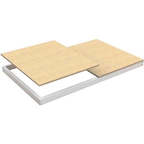 Estanteria 77x1200x450 ECOFORTE EA CHIPBOARD 1204 BLANCO/MADERA marca SIMONRACK