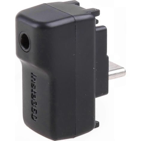 Microphone Adapter USB-C 360° Camera with 3.5mm Input, Dual Mic Connector for External Audio Recording (1/5)