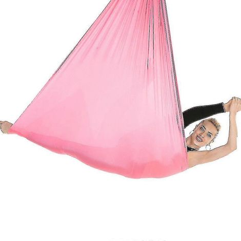 Hamac de yoga aérien en soie, balançoire sensorielle hfh gQr DWK, tissu de sport, nylon, inversion, Pilates, yoga antigravité, trapèze (1/2)
