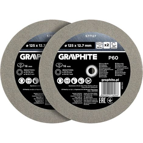 Discos de amolar Graphite 57t127 125 mm grosor 12.7 mm (1/3)