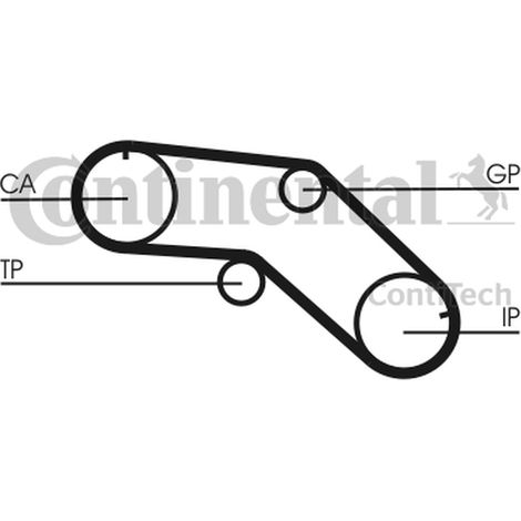 Courroie crantée Continental CT1005 NISSAN 16806-2J625 168062J600 A68062J600