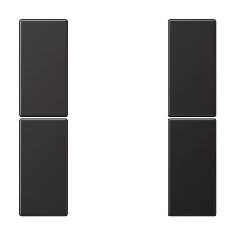 Jung Juego de teclas, F50, aluminio lacado, serie LS, dark AL 2502 TSA D