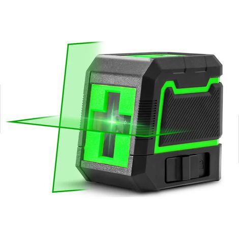 Niveau laser croisé deux lignes vert auto nivelant IP54 pour mesure et alignement de chantier outil professionnel (1/5)