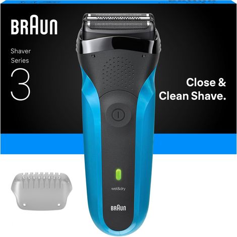 Braun - Series 3 Electric Shaver, Wet & Dry, 310S - Blue