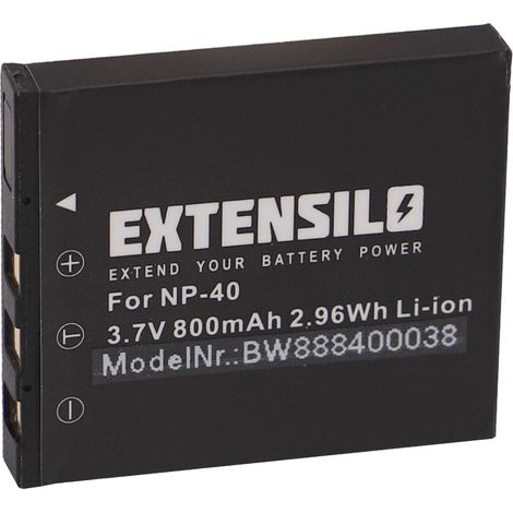 EXTENSILO Akku kompatibel mit Medion MD86027, MD85866 Kamera (800 mAh, 3,7 V, Li-Ion) (1/3)