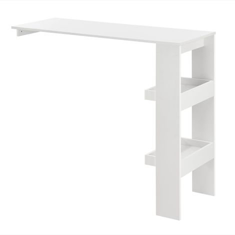 Elegante mesa de bar bistro 120 cm blanco 030006215