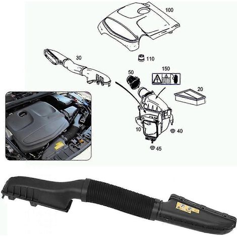 Manguera del conducto de admisión de aire del motor para Mercedes-Benz CLA250 GLA45 AMG Manguera de entrada de aire del filtro de aire A270090