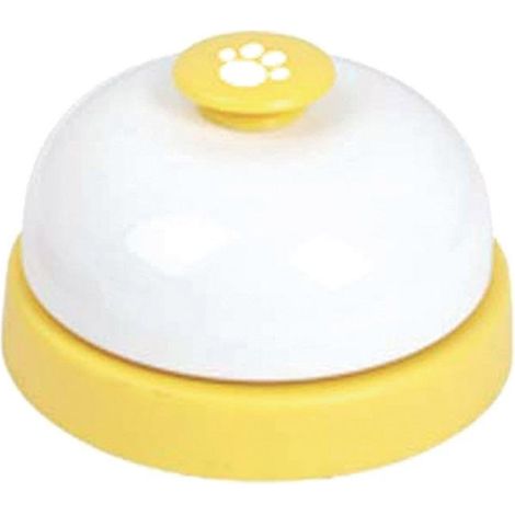 Sonnette à pression pour la maison avec poignée Fuss-dog diamètre 7,5 cm hauteur 4,5 cm