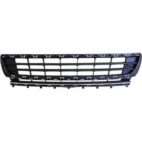 Grille de pare-choc avant centrale grise et chromée High Line Volkswagen Golf 7 phase 1 2012-2017