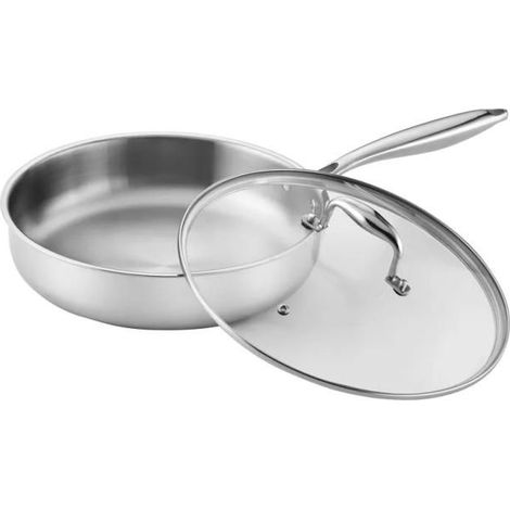 Sauteuse - PRADEL EXCELLENCE - Lumia Tri-Ply - 28 cm - Tri-Ply 2,5 mm - Inox 18/10, induction (1/4)