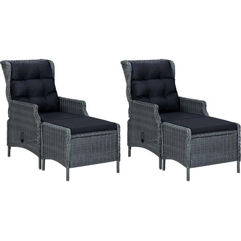 Maison Exclusive - Set Mobili da Pranzo per Giardino 7 pz Grigio Scuro (1/5)