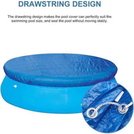 Bâche de piscine ronde - Xinjia Shou - 244/305/366 cm - Imperméable - Protection durable - Polyéthylène PVC (1/5)