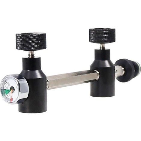 Tête de gonflage compatible avec 2 bouteilles de gaz pour sports de plein air A (1/5)