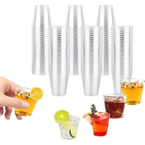 200 x Plastic Shot Glasses, 30 ml Shot Glasses (1/5)