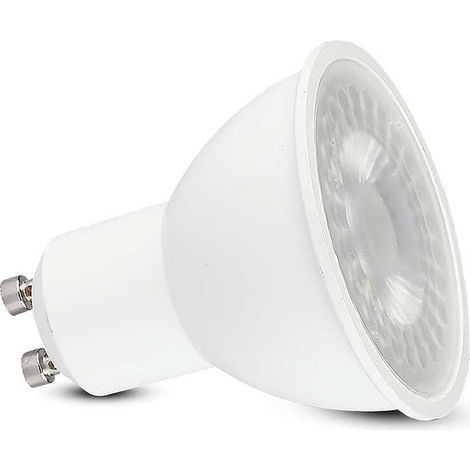Spot encastrable en plastique GU10 7,5 W, puce de 3000 K, angle de 38°, idéal pour un éclairage chaud et efficace dans les espaces intérieurs. (1/2)