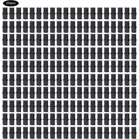 200 Pcs Pince à film, Serre Film Clip Fixation Pince Serre Accessoires pour Filet En Plastique Film À Effet de Serre omentum (1/4)