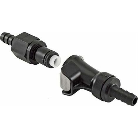 – Raccord rapide universel pour durite carburant 5mm 6mm – Compatible essence, eau, huile – Sécurité renforcée pour motoculteur, tondeuse, moto