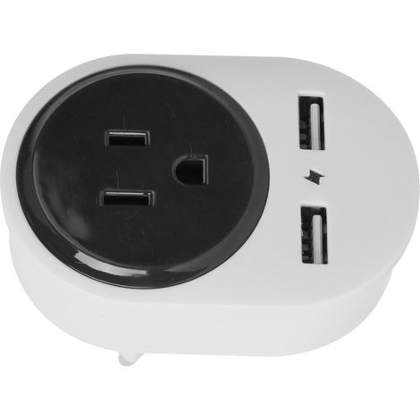 Reiseadapter EU auf USA/Japan mit zwei USB-Anschlüssen für Mobiltelefone und Tablets (110-240V/10A) (1/5)