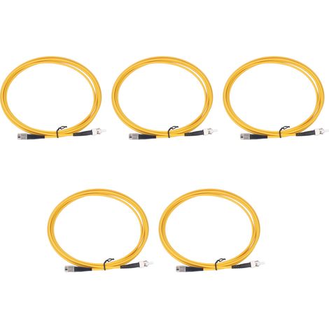 5Pcs Câble de raccordement fibre optique ignifuge grade transporteur, cordon anti-vieillissement, ligne à fibres optiques (1/5)