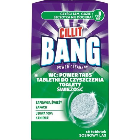 Pastillas limpiadoras para inodoro Cillit Bang Aroma Bosque de Pino Frescura (6 unidades) (1/5)