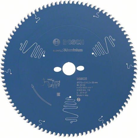 Lama per sega circolare OD 315mm Z.96 HLTCG trapano 30mm taglio-W.2.8mm HM BOSCH