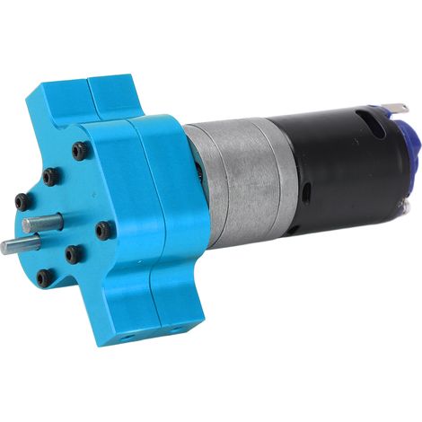 Boîte de vitesses de transmission en métal avec moteur 370 pour camion militaire WPL B1 B‑1 C14 C‑14 1/16 Bleu (1/5)