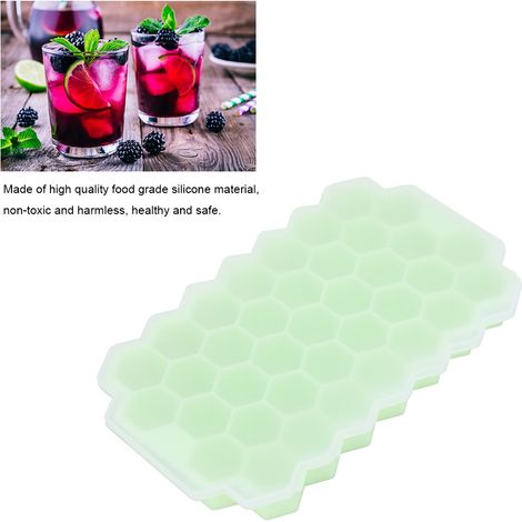 Moule à glaçons en silicone flexible à 37 compartiments avec couvercle, outil de bricolage pour la cuisine (1/5)