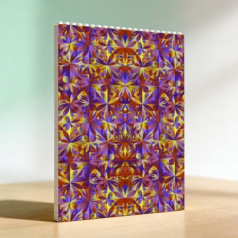 Cadre anniversaire en blocs, cadeau romantique pour anniversaire (1/5)