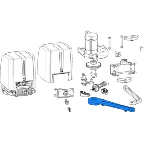 CAME 119RID372 Braccio Dritto Per Motore Fast Fast40 Ricambio (1/3)
