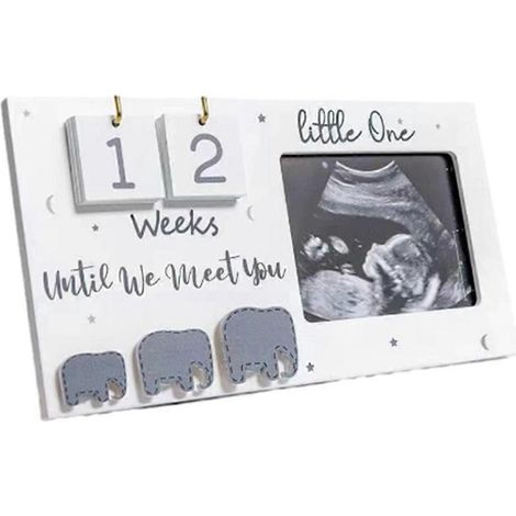 Baby-Ultraschallbild-Bilderrahmen, Countdown in den Schwangerschaftswochen, Bild schwanger