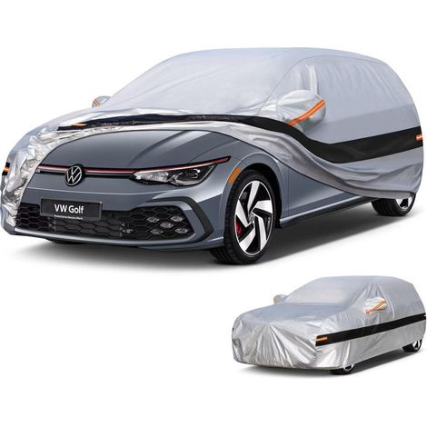 Bâche auto 10 couches 100% étanche pour VW Golf 4/5/6/7/8 (1997-2025) argent (1/5)
