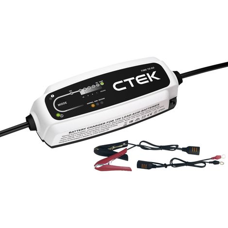 Ctek CT5 Time To Go Batterieladegerät Schwarz Kompakt (1/5)