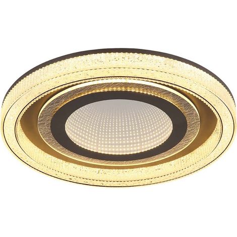 Deckenleuchte Deckenlampe Flurlampe anthrazit Fernbedienung CCT 3D Effekt LED (1/5)