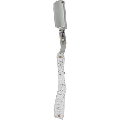 Rasoir droit manuel en zinc pour homme Barber (1/5)
