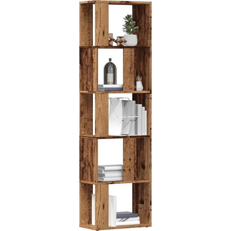 Bücherschrank Altholz-Optik 45x24x159 cm Holzwerkstoff